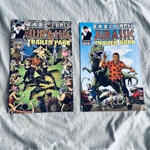 🦖New! B.A.B.E. FORCE Jurassic Trailer Park #1 and #2 Comic Books 2004 🦕